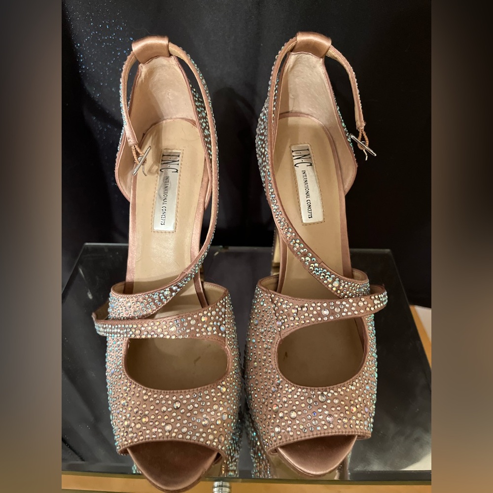 Inc 5” Platform Open Toe Heels - image 2